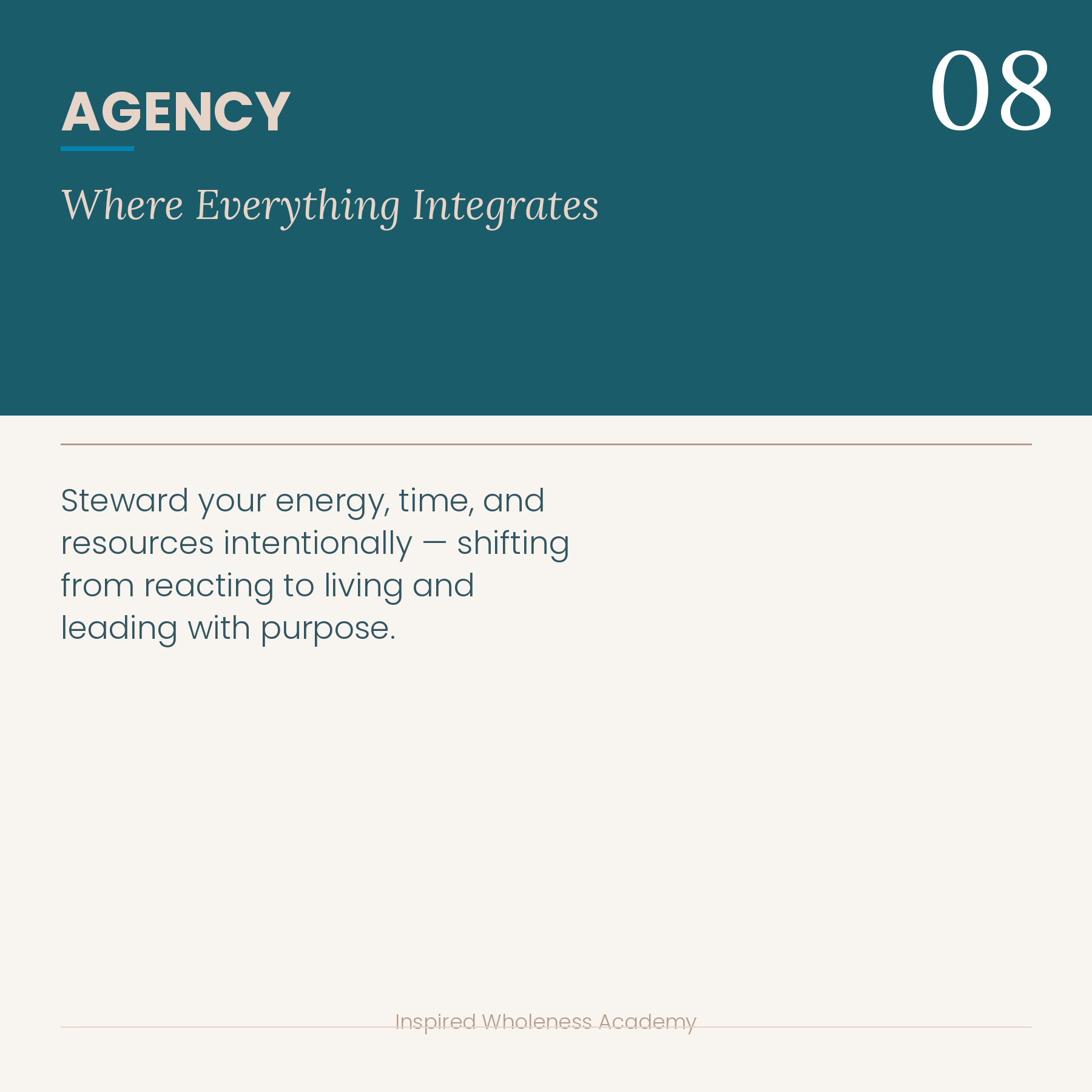 pillar 08 agency